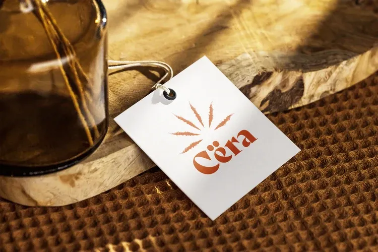 Etiquette "CERA" - fond blanc