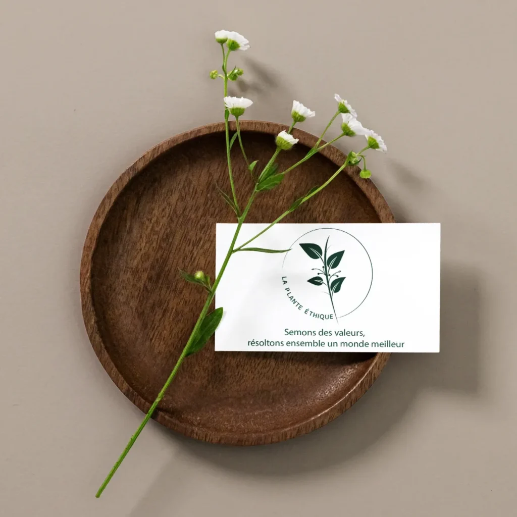 Carte de visite "La plante éthique"